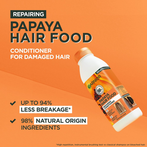 Garnier Ultimate Blends Papaya Hair Food Repairing Conditioner 350ml – For Damaged Hair