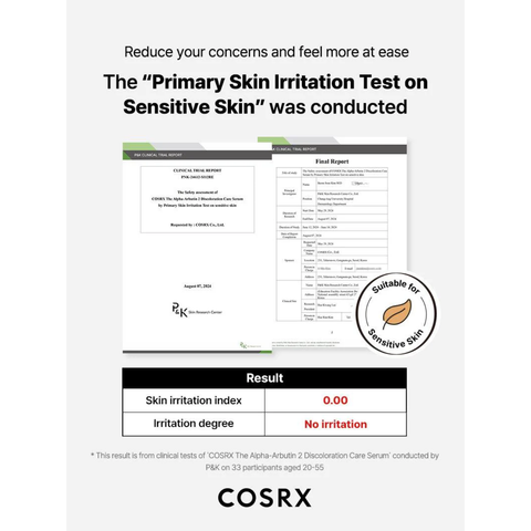 COSRX The Alpha-Arbutin 2 Discoloration Care Serum