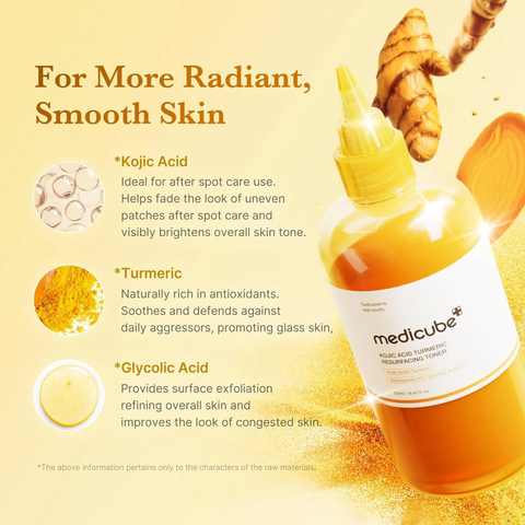 Medicube Kojic Acid Turmeric Resurfacing Toner 250ml