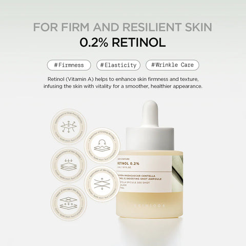SKIN1004 Madagascar Centella Retinol 0.2% Boosting Shot Ampoule – 30ml