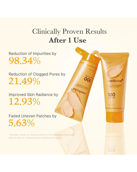 Medicube Kojic Acid Turmeric Toning Cleanser | Brightening Face Cleanser with Kojic Acid, Turmeric & Niacinamide | 150ml