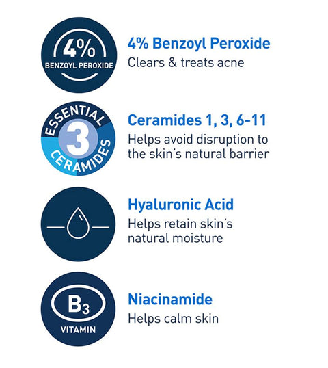 CeraVe Acne Foaming Cream Cleanser - 150ml