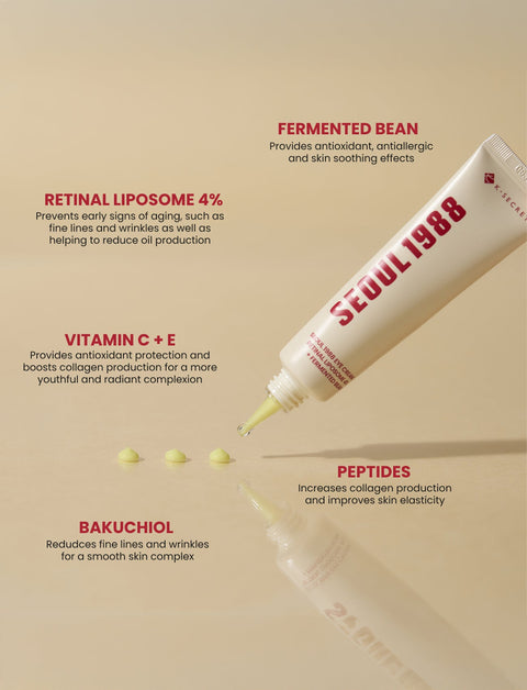 Seoul 1988 Eye Cream – Retinal Liposome 4% + Fermented Bean Extract 30ml