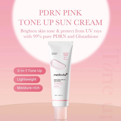 Medicube PDRN Pink Tone Up Sun Cream SPF50+ PA++++