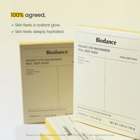 Biodance Radiant Vita Niacinamide Real Deep Mask 34g