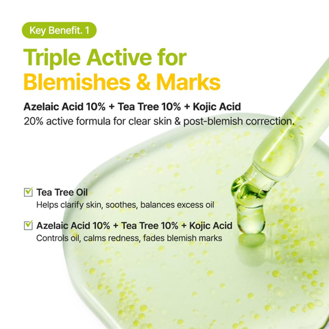 Purito Seoul Azelaic Acid 10 Kojic Tea Tree Serum 30ml