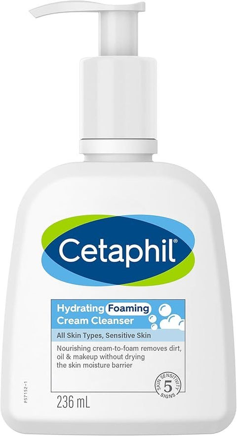 Cetaphil Hydrating Foaming Cream Cleanser – 236ml