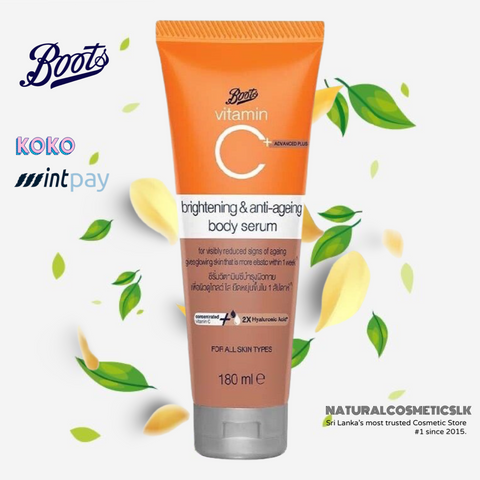 BOOTS - Vitamin C Brightening & Anti-ageing Body Serum 180ml