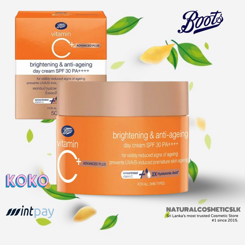 Boots Vitamin C Brightening & Anti-Aging Day Cream with SPF 30 PA++++