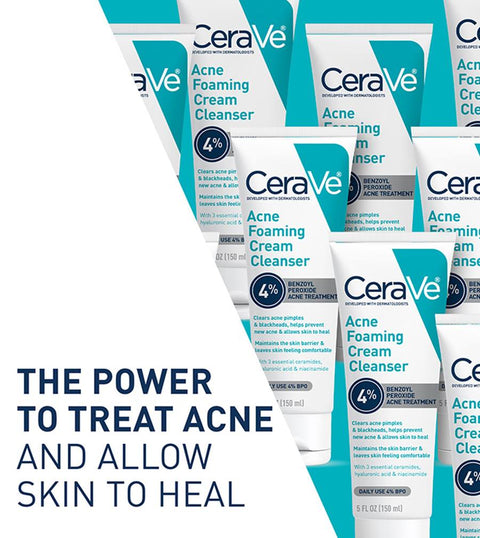 CeraVe Acne Foaming Cream Cleanser - 150ml