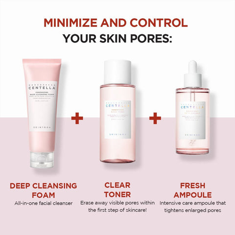 SKIN1004 Pore Care Bundle (Foam + Toner + Ampoule)