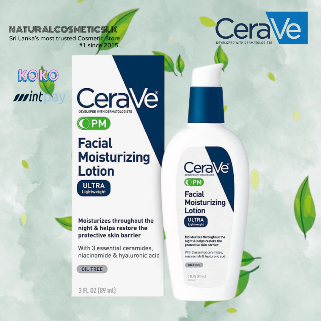 CeraVe PM Moisturizing Lotion 89ml– Natural Cosmetics LK