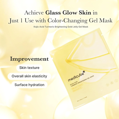 Medicube Gold Jelly Gel Mask skin hydration and texture benefits