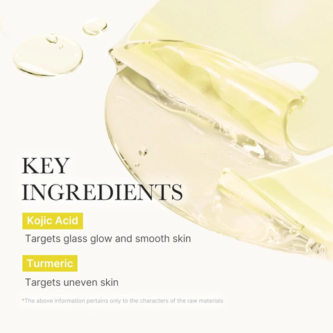 Medicube Kojic Acid Turmeric Mask key ingredients