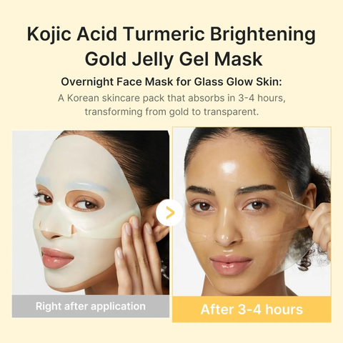 Medicube Kojic Acid Turmeric brightening gel mask for glass skin