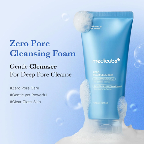 Medicube Zero Foam Cleanser for deep pore cleansing and oil control