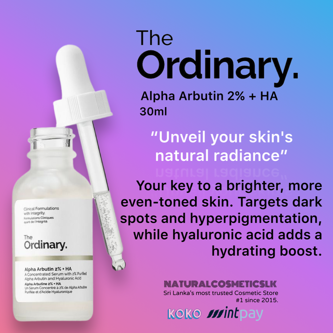 Ordinary Alpha The Ordinary Alpha Arbutin 2% + HA 30ml– Natural Cosmetics LK