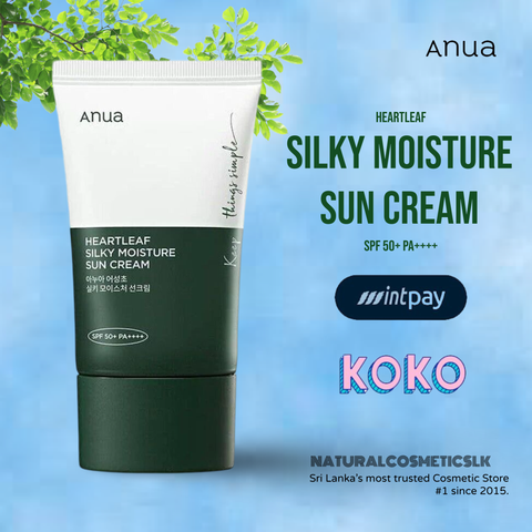 Anua Heartleaf Silky Moisture Sun Cream SPF50+ PA++++ (50ml)