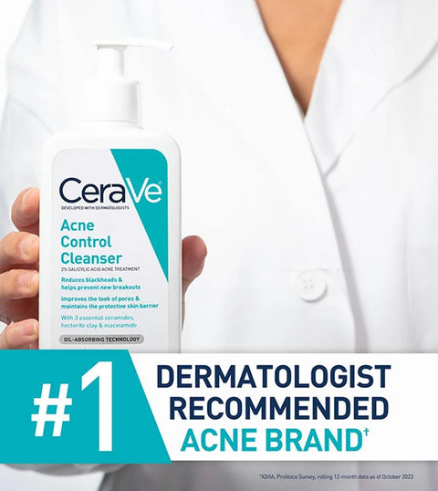 CeraVe Acne Control Cleanser – 2% Salicylic Acid (237ml)