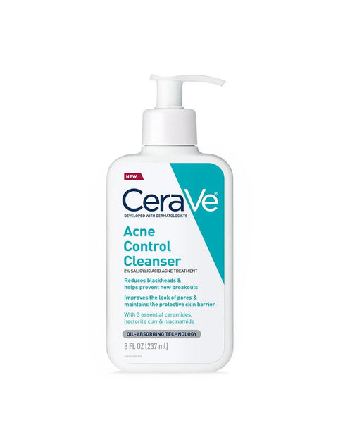 CeraVe Acne Control Cleanser – 2% Salicylic Acid (237ml)
