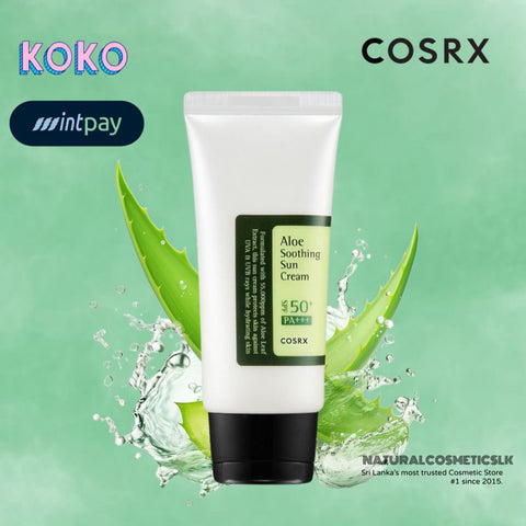 COSRX Aloe Soothing Sun Cream SPF50+ PA+++ – Hydrating Daily Sunscreen (50ml)