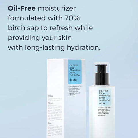 cosrx oil free moisturizer for oily combination skin
