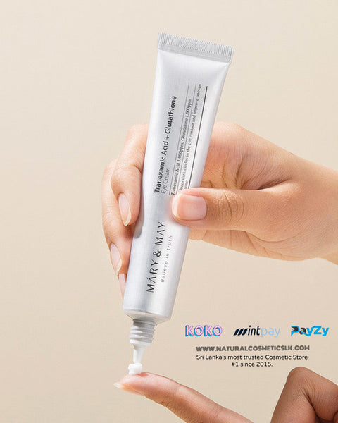Mary & May Tranexamic Acid + Glutathione Eye Cream – Brightening Dark Circles (30g)