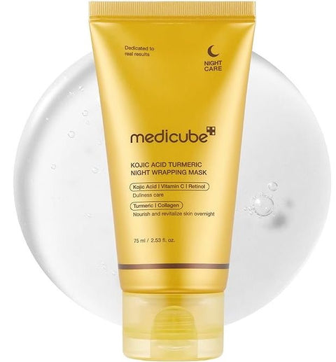 Medicube Kojic Acid Turmeric Night Wrapping Mask – Overnight Brightening Mask (75ml)